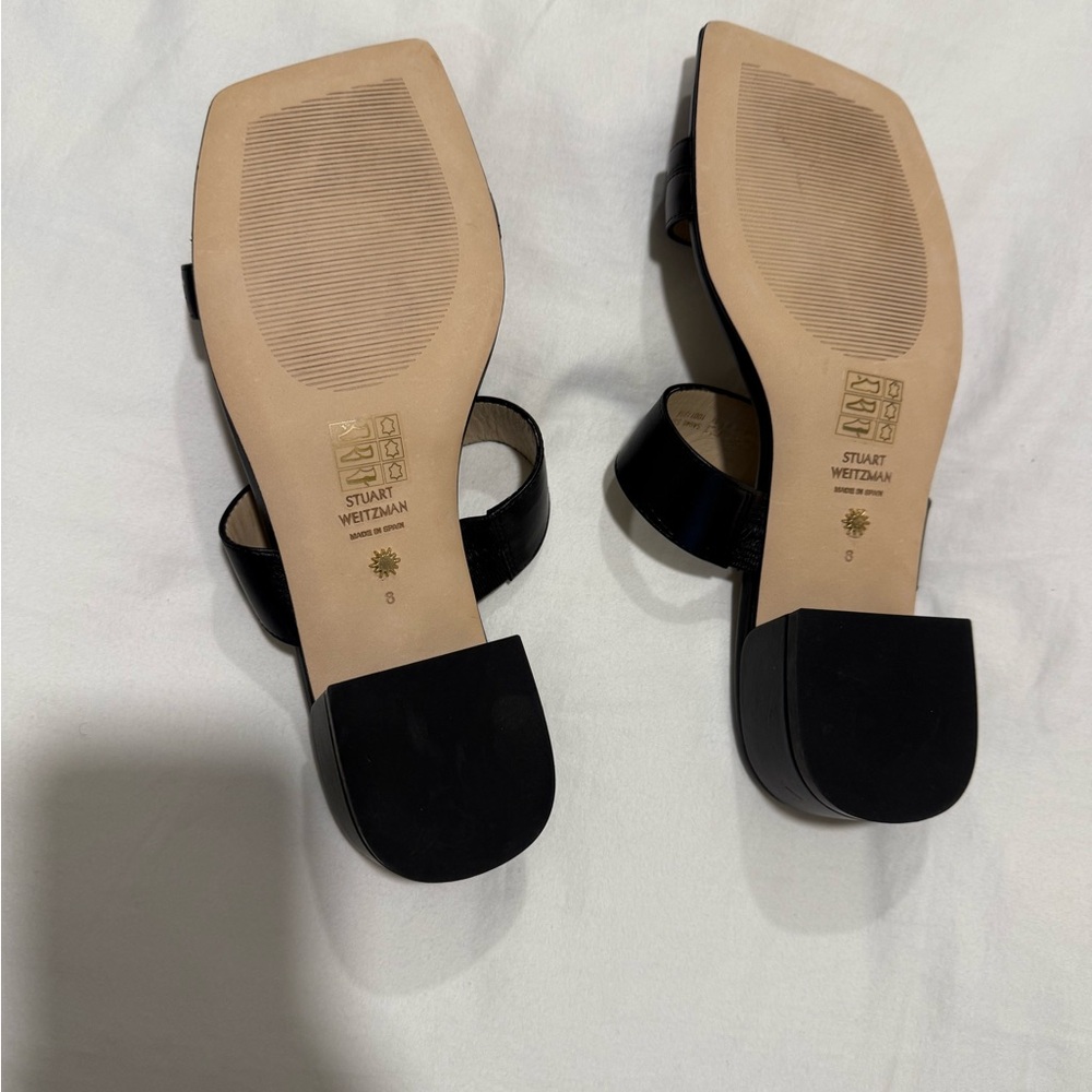 Stuart Weitzman Maisie 35 Sandals in
Black Leather (NWT, Size 8) - Picture 3 of 8